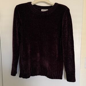 Orvis Women's Deep Purple Crew Neck Sweater